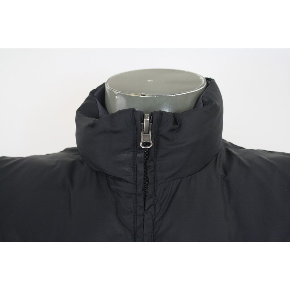 Vintage Eddie Bauer Down Filled Reversible Puffer Vest Black/Blue Mens M - Picture 7 of 11